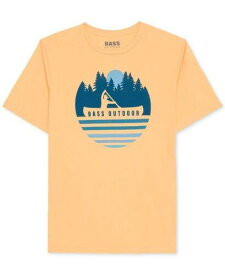 バス Bass Outdoor Men's Logo Graphic Tech T-Shirt Orange Size XX-Large メンズ
