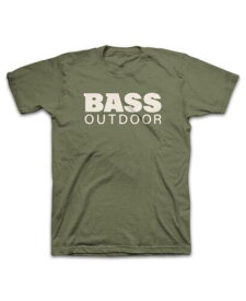 バス Bass Outdoor Men's Stacked T-Shirt Green Size Large メンズ