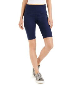 ID Ideology Women's Compression High Rise 10 Bike Shorts Blue Size X-Small レディース