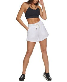 ディーケーエヌワイ DKNY Women's Terry Cloth Relaxed Shorts White Size Medium レディース