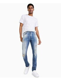 INC Mens Blue Flat Front Skinny Fit Denim Jeans 30 Waist メンズ