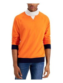 CLUBROOM Mens Orange Turtle Neck Classic Fit Fleece Sweatshirt S メンズ