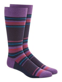 ALFATECH BY ALFANI Mens Purple Rayon Moisture Wicking Casual Crew Socks 7-12 メンズ