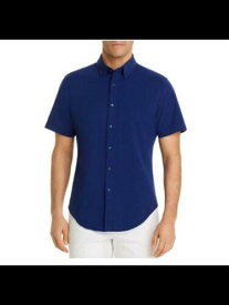 Designer Brand Mens Navy Button Down Casual Shirt 2XL メンズ