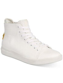 KING SIDE Mens White Padded William Round Toe Lace-Up Sneakers Shoes 10.5 M メンズ
