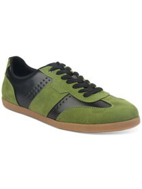 INC Mens Green Mixed Media Perforated Elias Round Toe Lace-Up Sneakers 10.5 M メンズ