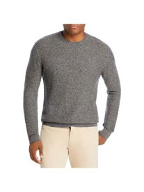 Designer Brand Mens Black Patterned Crew Neck Knit Pullover Sweater L メンズ