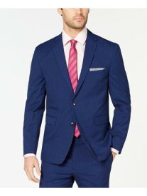 ヴィンス VINCE CAMUTO Mens Blue Check Slim Fit Wrinkle Resistant Suit Blazer 42L メンズ