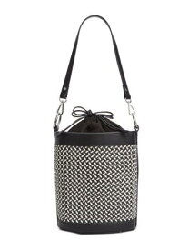 INC Women's Black Woven Adjustable Strap Bucket Bag レディース