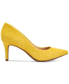 ALFANI Womens Gold Jeules Toe Stiletto Slip On Leather Pumps Shoes 11 M レディース