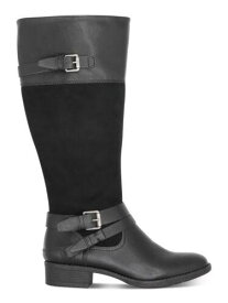 STYLE & COMPANY Womens Black Padded Ashliie Block Heel Zip-Up Boots 7.5 M レディース