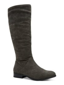 STYLE & COMPANY Womens Gray Wide Calf Kelimae Toe Block Heel Riding Boot 5.5 M レディース