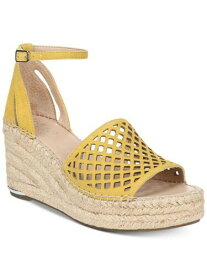 フランコサルト FRANCO SARTO Womens Yellow 1 Platform Calabria Wedge Shoes 9 M レディース