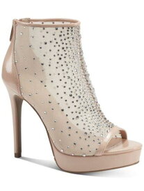 THALIA SODI Womens Beige Sheer 1 Platform Desire Round Toe Stiletto Pumps 7.5 M レディース