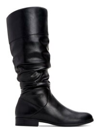 STYLE & COMPANY Womens Black 1/2 Heel Kelimae Toe Block Heel Riding Boot 7.5 WC レディース