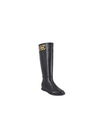 IMPO Womens Black Cushioned Reiley Round Toe Zip-Up Riding Boot 8.5 M レディース
