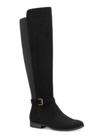 STYLE & COMPANY Womens Black Wide Calf Kimmball Toe Block Heel Boots Shoes 5 M レディース