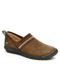 ジャンブー JBU BY JAMBU Womens Brown Back Pull-Tab Becca Wedge Slip On Moccasins Shoes 7 M レディース