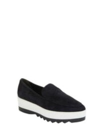 ディーケーエヌワイ DKNY Womens Black Karen Almond Toe Platform Slip On Leather Loafers Shoes 10 レディース