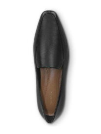 ヴィア スピーガ VIA SPIGA Womens Black Aylee Square Toe Slip On Leather Loafers Shoes 11 M レディース