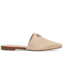 INC Womens Beige Woven Goring The Negril Square Toe Slip On Mules 6.5 M レディース