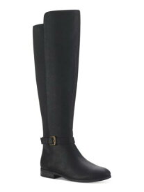 STYLE & COMPANY Womens Black Buckled Strap Kimmball Riding Boot 10.5 M レディース