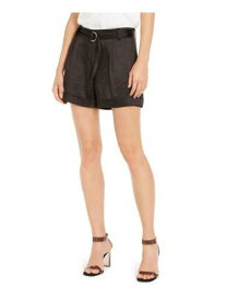 INC Womens Navy Belted Shorts 4 レディース
