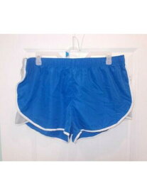 SPORT Womens Blue Color Block Shorts Plus 1X レディース