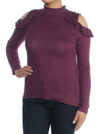 MAISON JULES Womens Purple Long Sleeve Turtle Neck Top Size: S レディース