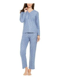 CHARTER CLUB Womens Blue Top Ultra Soft Straight leg Pants Pajamas XXL レディース