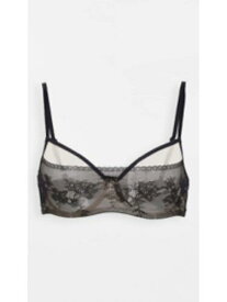 スカーレットブルー SKARLETT BLUE Intimates Black Demi Cups Dig-Free Two-Ply Back Underwire Bra 32D レディース