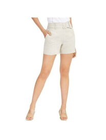 INC Womens Beige Belted Pocketed Capri Shorts XL レディース