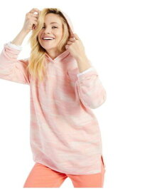 STYLE & COMPANY Womens Pink Cotton Blend Ribbed Long Sleeve Hoodie Top S レディース
