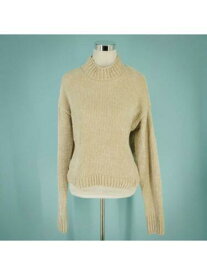 サンクチュアリ SANCTUARY Womens Beige Textured Long Sleeve Mock Sweater Size: XL レディース
