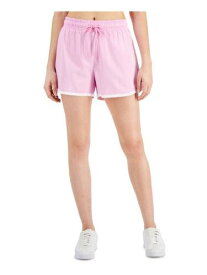 IDEOLOGY Womens Pink Lined Running Drawstring Waist Shorts L レディース