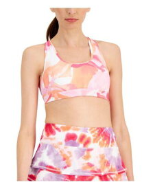 IDEOLOGY Intimates Pink Crossover Back Removable Cups Medium Impact Sports Bra S レディース