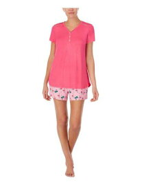 CUDDL DUDS Sets Pink Short Sleeve V Neck Everyday T-Shirt Juniors XL レディース