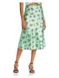 ライクリー LIKELY Womens Green Lace Trimmed Floral Midi Skirt Size: 0 レディース