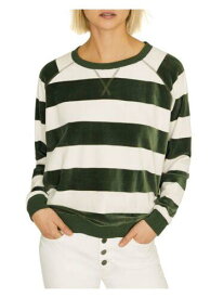 サンクチュアリ SANCTUARY Womens Green Striped Long Sleeve Crew Neck Sweater XXS レディース