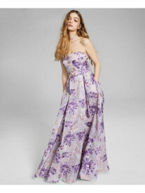 SPEECHLESS Womens Purple Boning In Bodice Padded Full-Length Gown Dress 15 レディース