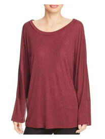 IRO.JEANS Womens Maroon Cut Out Long Sleeve Scoop Neck Top Size: M レディース