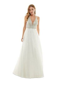 SAY YES TO THE PROM SAY YES TO THE Womens White Mesh Tulle Lined Padded Formal Dress Juniors 3 レディース
