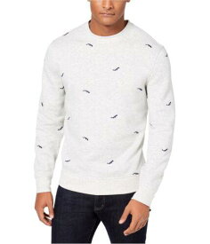 Club Room Mens Whale Embroidered Pullover Sweater メンズ