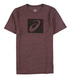 アシックス ASICS Mens Block Spiral Graphic T-Shirt Purple Small メンズ