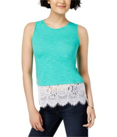 maison Jules Maison Jules Womens Lace-Trim Tank Top レディース