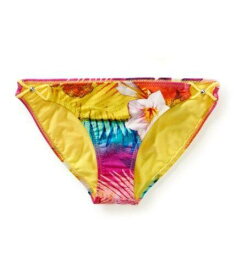 Aeropostale Womens Tropical Bikini Swim Bottom Yellow Large レディース