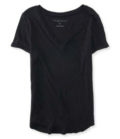 Aeropostale Womens Perfect Tee Basic Basic T-Shirt Black X-Small レディース