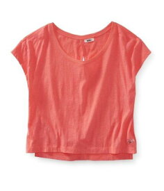 Aeropostale Womens Open Back Pajama Sleep T-shirt Orange Small レディース