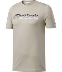 リーボック Reebok Mens Meet You There Graphic T-Shirt Beige Medium メンズ