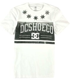 ディーシー DC Mens Fade Logo Graphic T-Shirt White Small メンズ